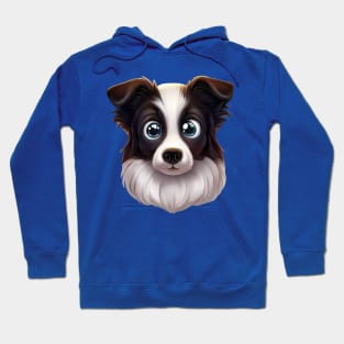 Captivating Border Collie Profile Hoodie